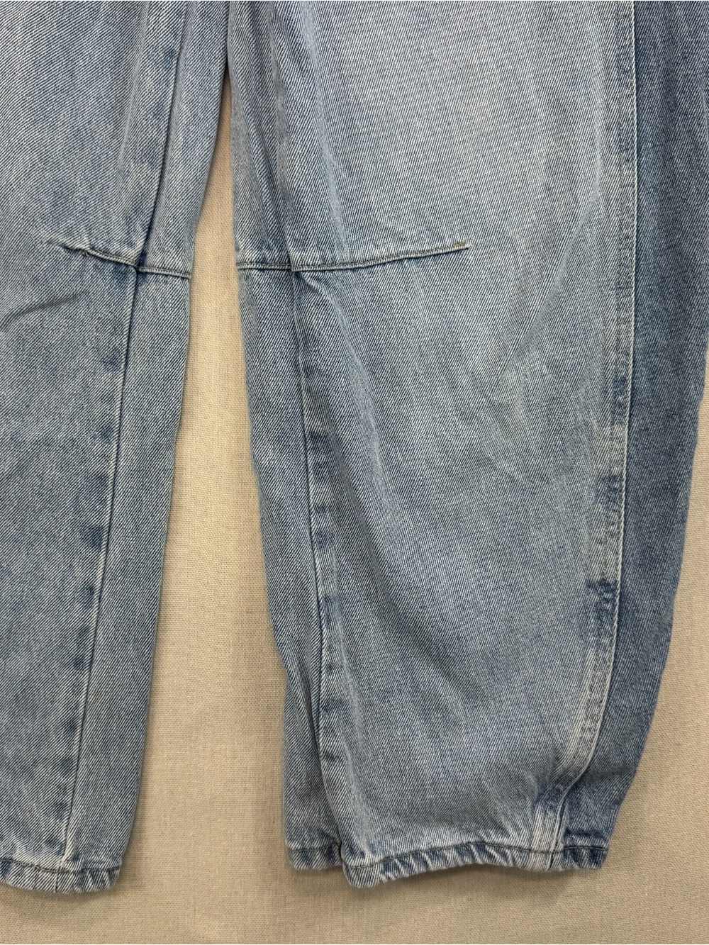 PTCL Ethical Brand Low Loose Balloon Barrel Leg Jeans Women’s Sz 25 Light Wash - Picture 5 of 15